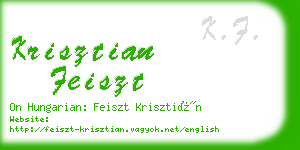 krisztian feiszt business card